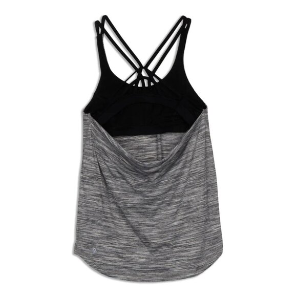 Lululemon Moment To Movement 2-In-1 Tank size 4 Heathered Black Top - Picture 7 of 7